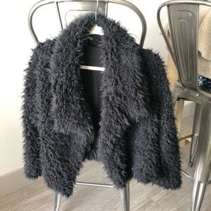 Black furry Wild Fable jacket